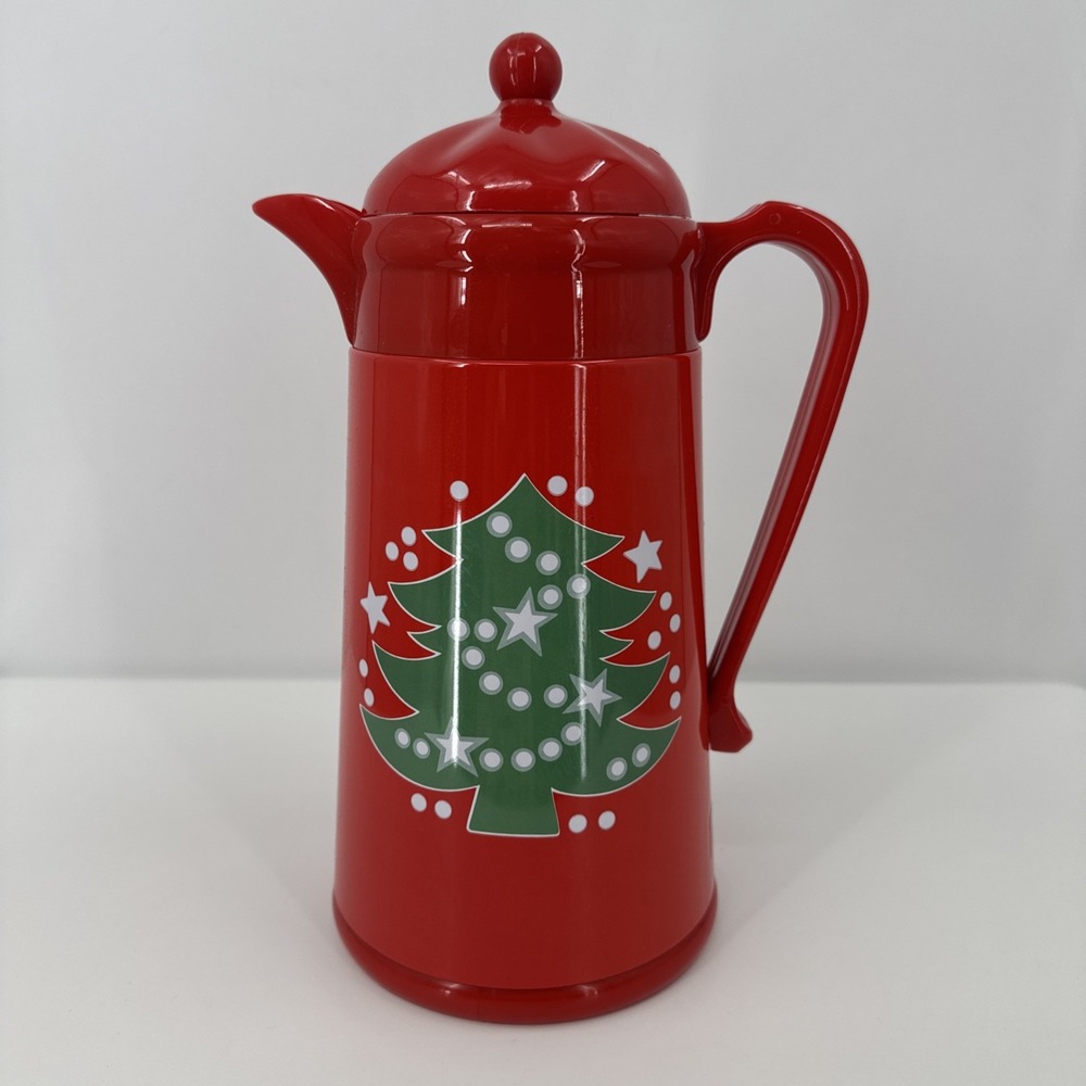Waechtersbach 1 LiterThermal Vacuum Carafe Christmas Tree Red Coffee Tea Pitcher